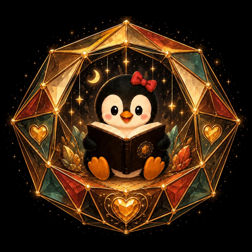 Reflectopia — Stormy reading inside a glowing geometric story world